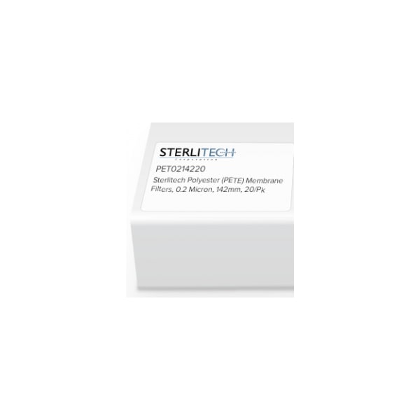 Sterlitech Polyester (PETE) Membrane Filters, 0.2 Micron, 142mm, PK20 PET0214220 - main